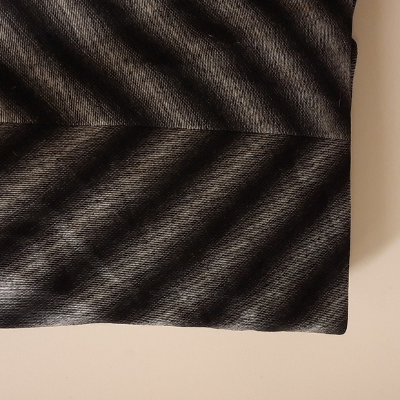 L.A.M.B. Black Stripe Pieced Chevron Skirt (flaws) - Picture 6 of 16